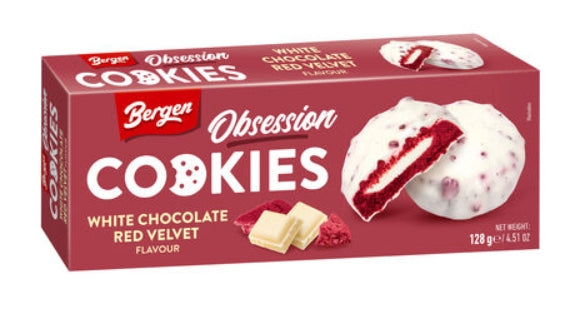 Bergen Obsession Cookies - White Chocolate Red Velvet